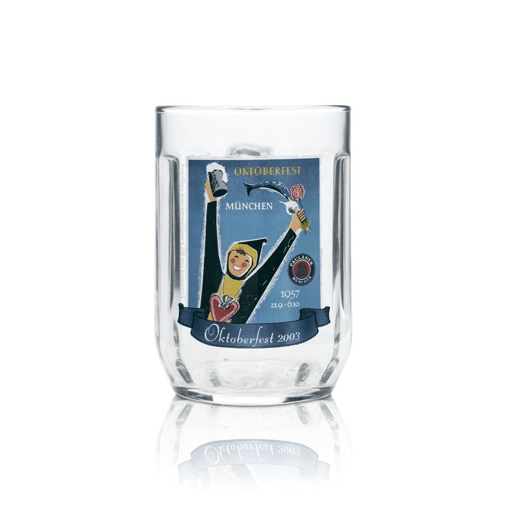 Paulaner szkło kolekcjonerskie 0,5l dzbanek kufel Seidel Oktoberfest 2003 szklanki Bawaria rzadkie