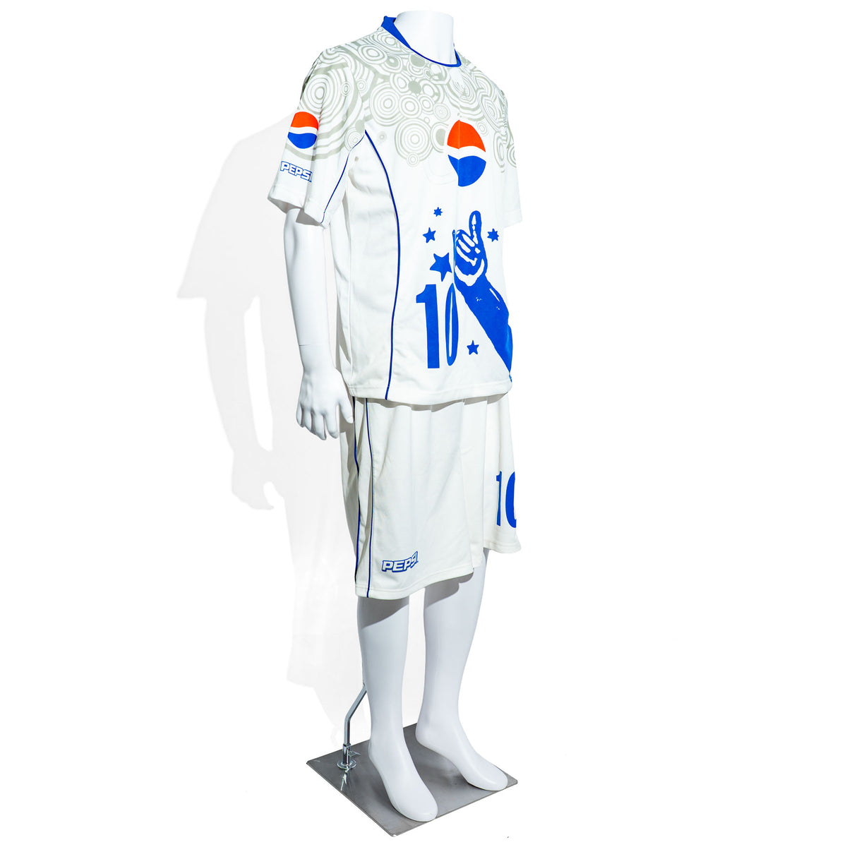 Koszulka piłkarska Pepsi Cola i spodnie nr 10 Ronaldinho Odzież dla fanów rozmiar XL – Widok 2