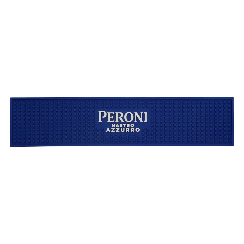 Mata barowa Peroni Nastro Azzurro – niebieska, nowa, oryginalna mata barowa z gumy – akcesoria do piwa