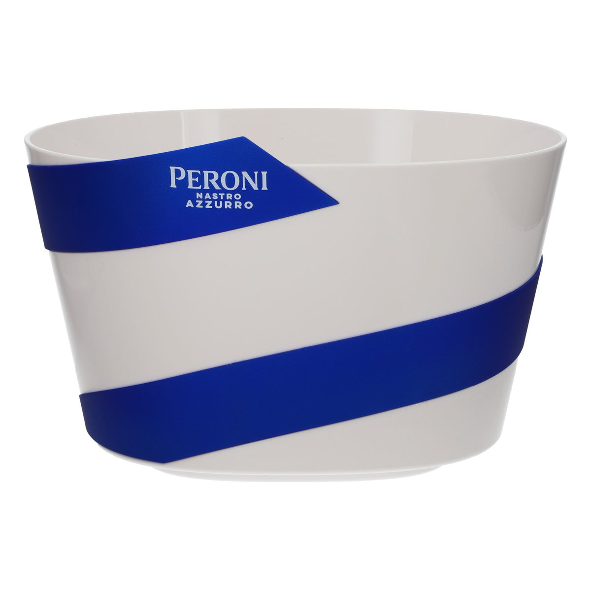 Chłodziarka do butelek piwa Peroni Nastro Azzurro 32 x 26 x 20 cm, biało-niebieska – Widok 2