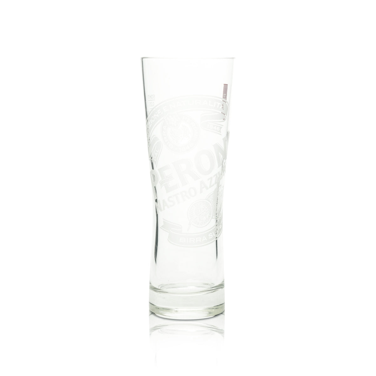 6x Peroni szklanka do piwa 0.25l kufel 1/2 PINT Szklanki do piwa bar Włochy Nastro Azzurro – Widok 2