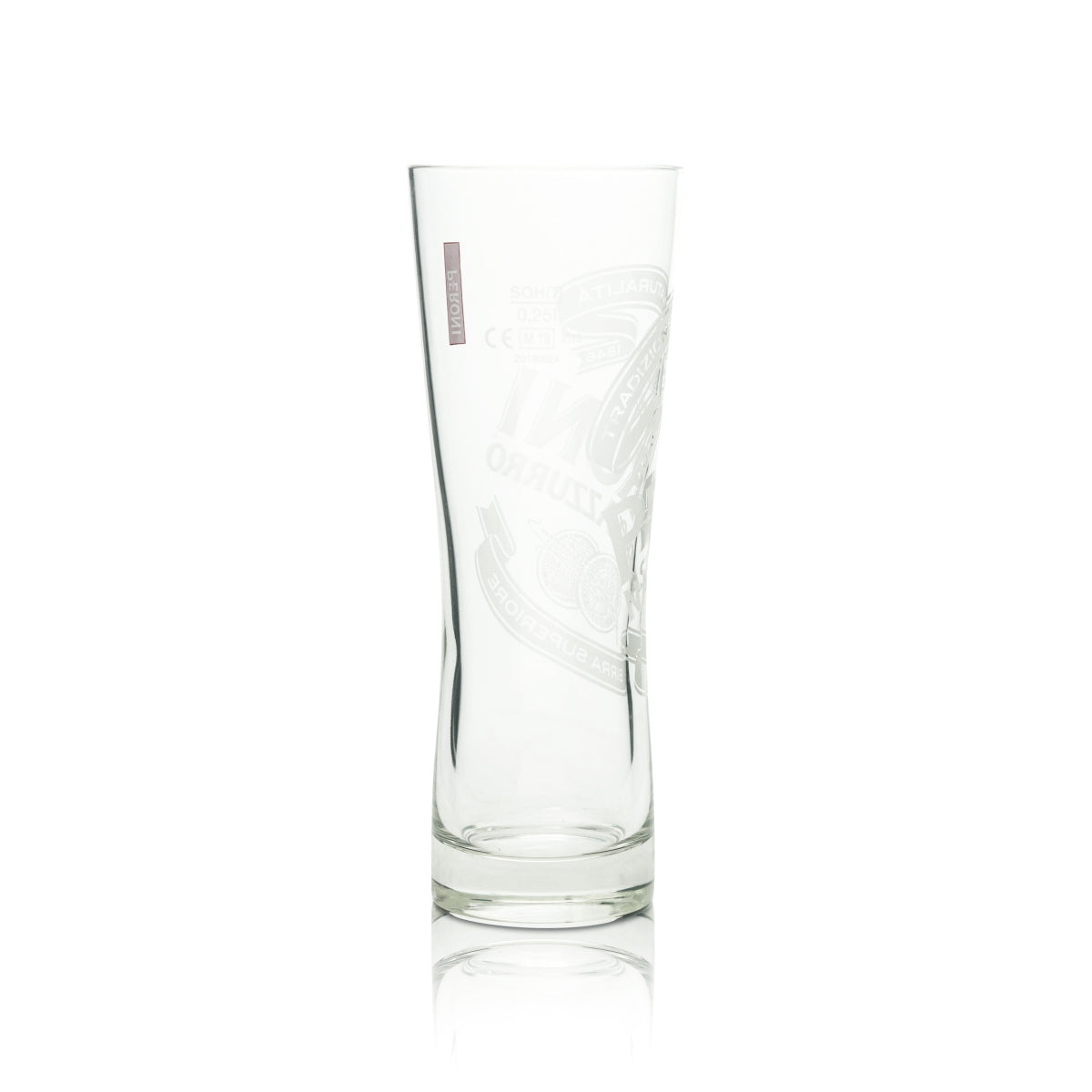 6x Peroni szklanka do piwa 0.25l kufel 1/2 PINT Szklanki do piwa bar Włochy Nastro Azzurro – Widok 3