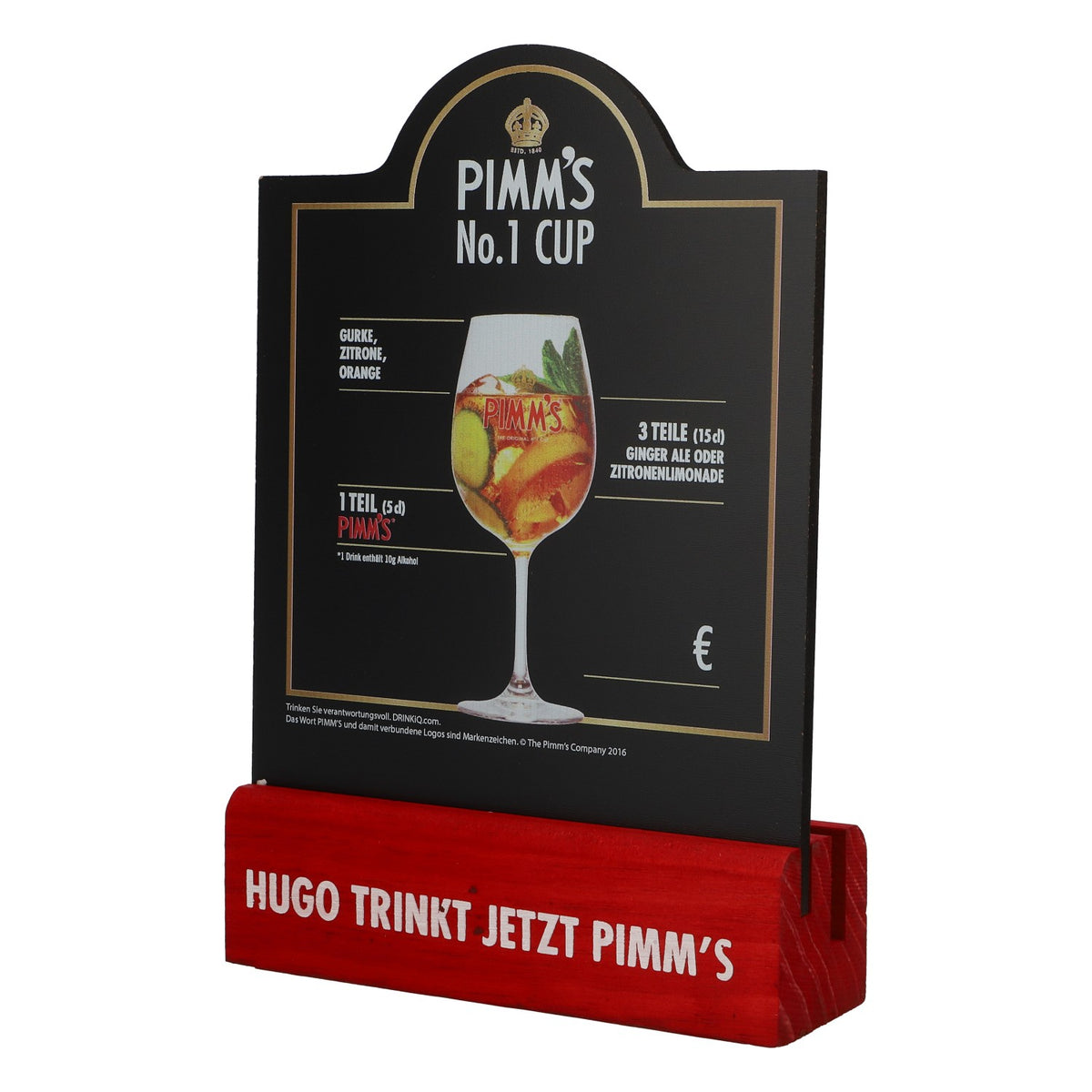 Pimms Likör Stojak stołowy Uchwyt na menu Tablica kredowa Teraz Pimm´s – Widok 4