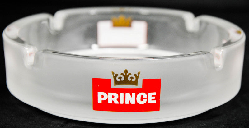 Szklana popielniczka Prince Denmark, okrągła, satynowana, przezroczysta – Widok 2