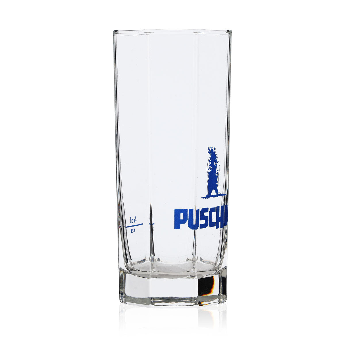 Szklanka do wódki Puszkin 0,3 l Szklanka do long drinków Niebieski napis Ośmiokątna – Widok 2