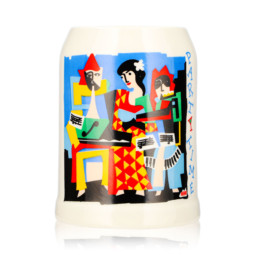 Szklanka do piwa Rastal 0,5 l, gliniany kufel „Partytime”, kolorowa glina