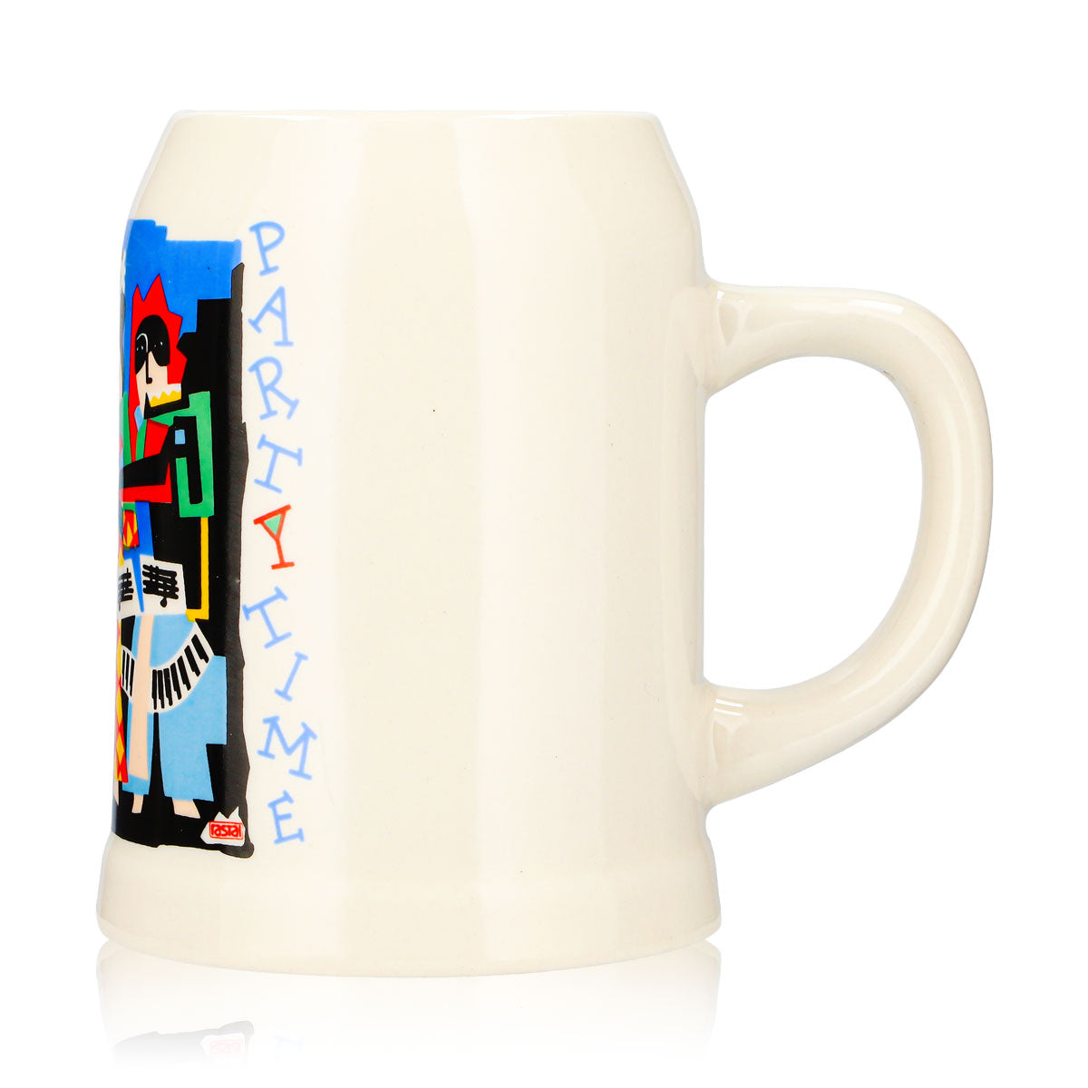 Szklanka do piwa Rastal 0,5 l, gliniany kufel „Partytime”, kolorowa glina – Widok 5
