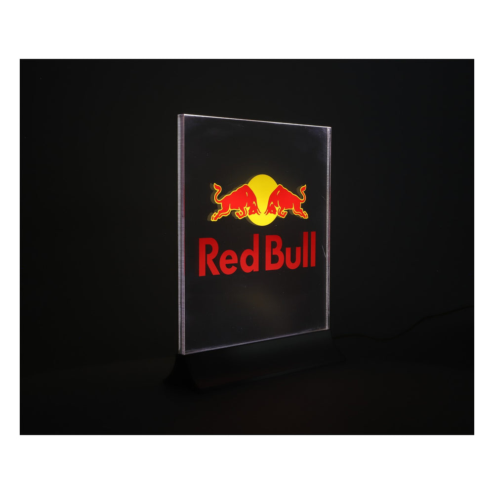 Red Bull Energy LED Reklama świetlna 31x25 cm Srebrna podstawa