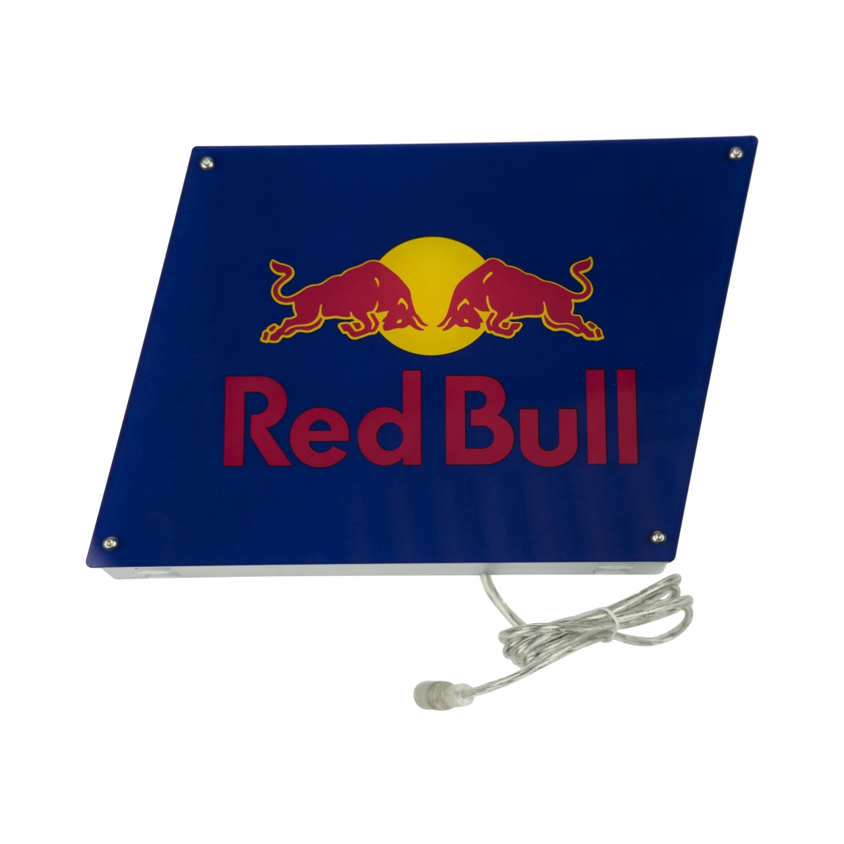 Neon Red Bull Wyświetlacz LED Logo w kształcie rombu Box Deco Gastro Reklama