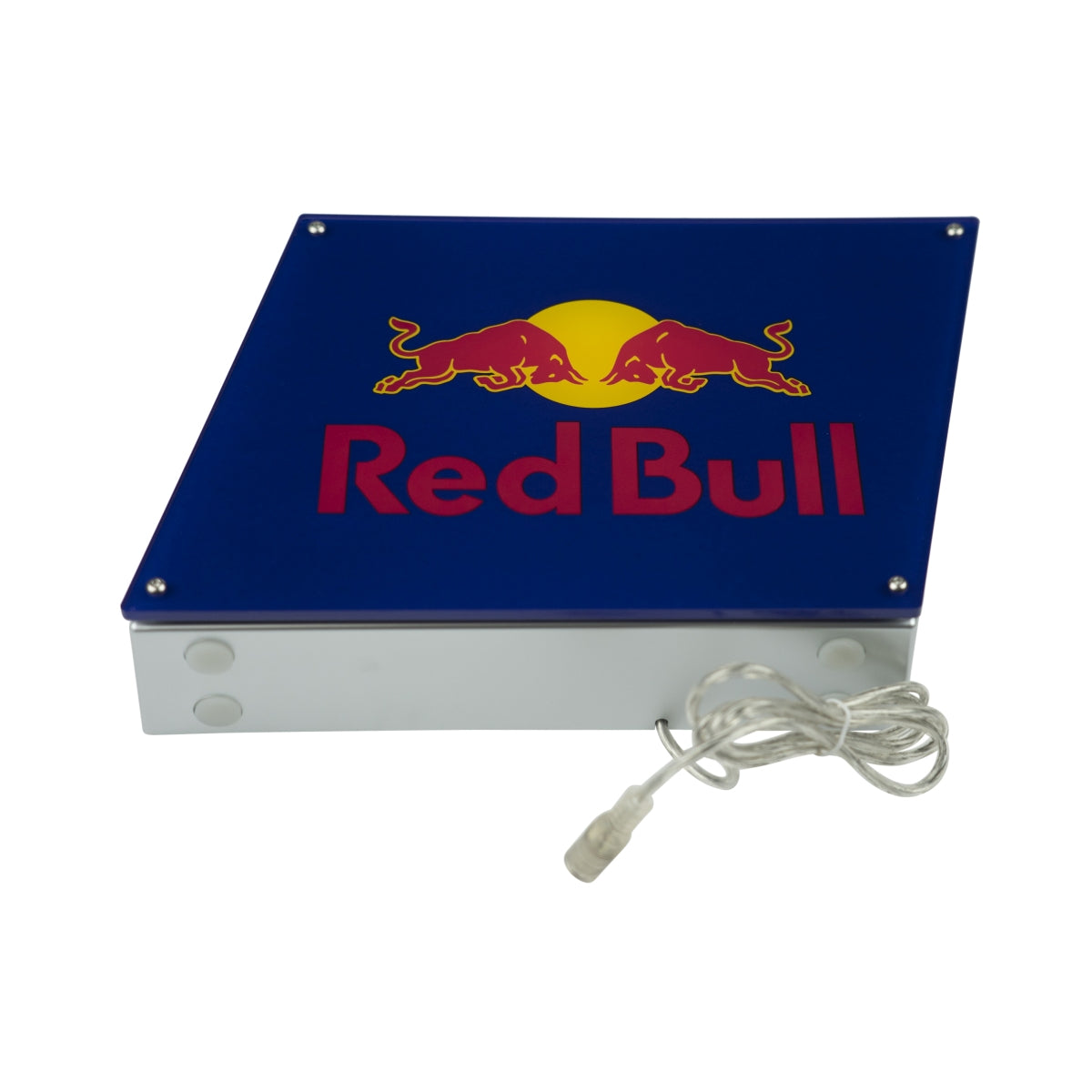 Neon Red Bull Wyświetlacz LED Logo w kształcie rombu Box Deco Gastro Reklama – Widok 3