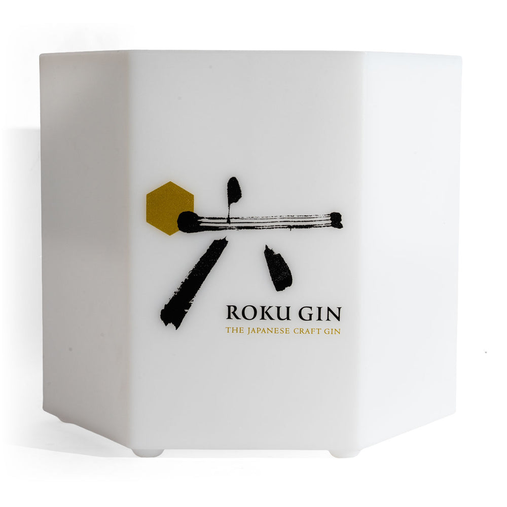 Chłodziarka do ginu Roku Luminated LED Cooler Chłodziarka do butelek Pojemnik na kostki lodu Ice Bowl