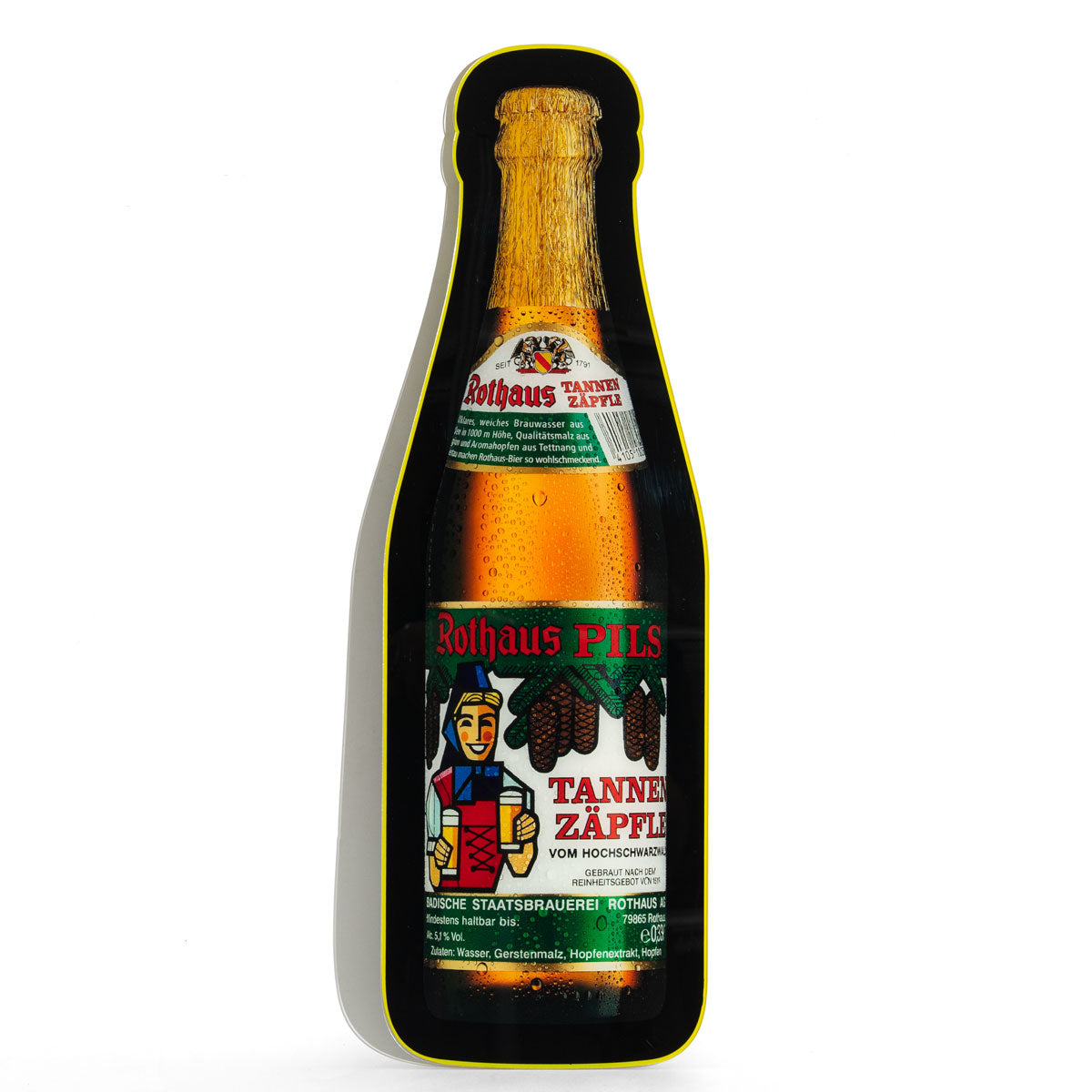 Rothaus Reklama świetlna Luminated LED Wall Sign Butelka Tannenzäpfle Gadżety – Widok 2