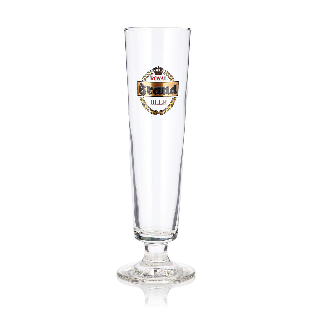 Szklanka do piwa Royal Beer 0,25 l, puchar z złotym logo marki
