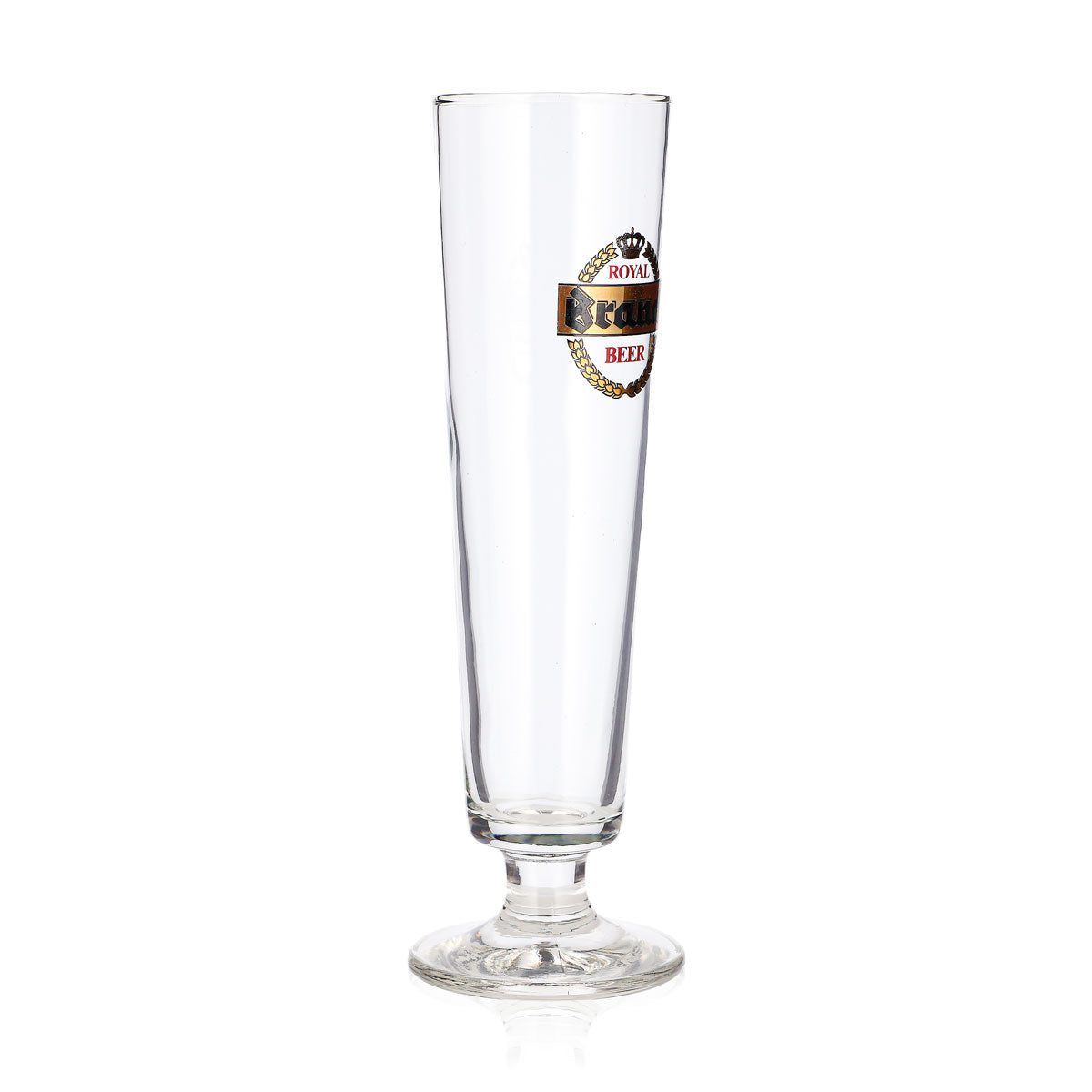 Szklanka do piwa Royal Beer 0,25 l, puchar z złotym logo marki – Widok 2
