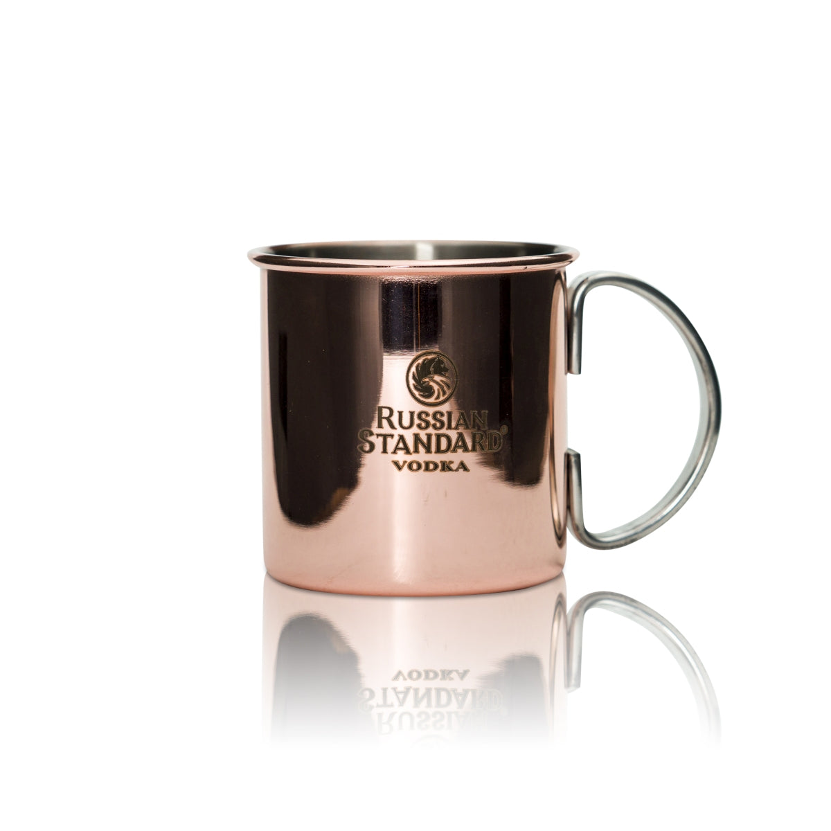 Kubek miedziany Russian Standard Vodka 0,3l szklany uchwyt kubek Moscow Mule Kubek