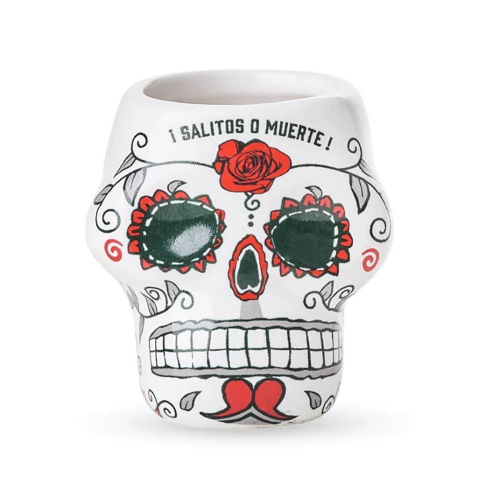 Szklanka do piwa Salitos Szklanka z motywem czaszki Szklanki Szklanka do shotów Skull Shot Cup 0,03 l