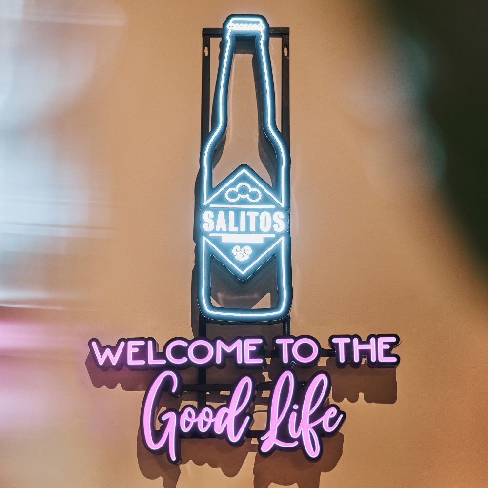 Salitos Neon LED Sign Welcome To The Good Life Merchandise MBG Dekoracja
