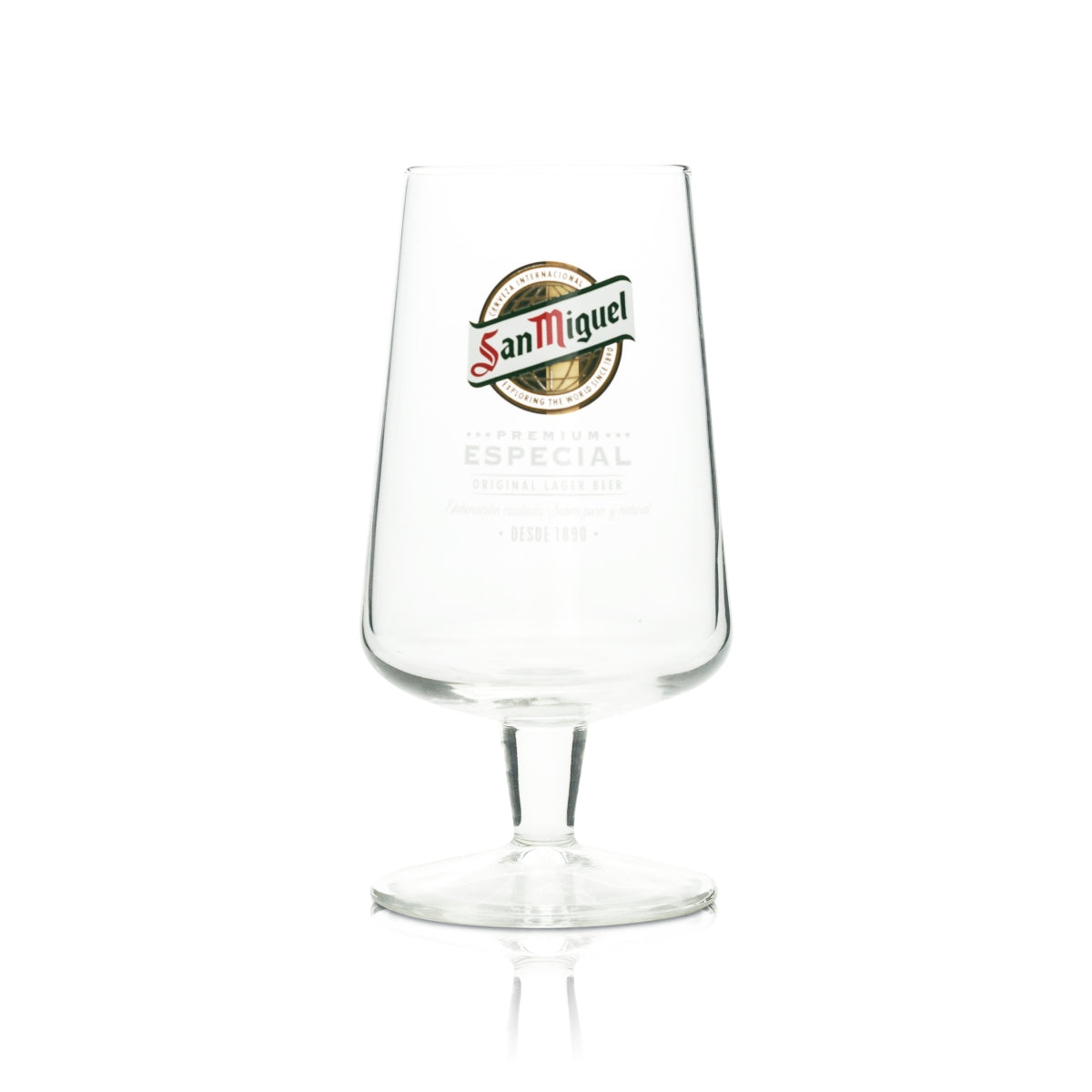 6x szklanka do piwa San Miguel 0,3 l Pokal Especial 1890 Crisal Tulpe Gläser Copas Beer – Widok 2