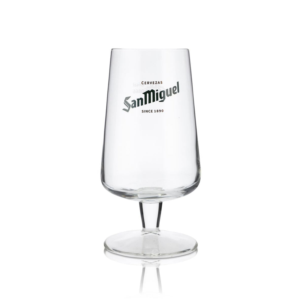 Szklanka San Miguel 0,3 l Puchar Tulipan Szklanki do piwa Hiszpania Browar MiÄdzynarodowy