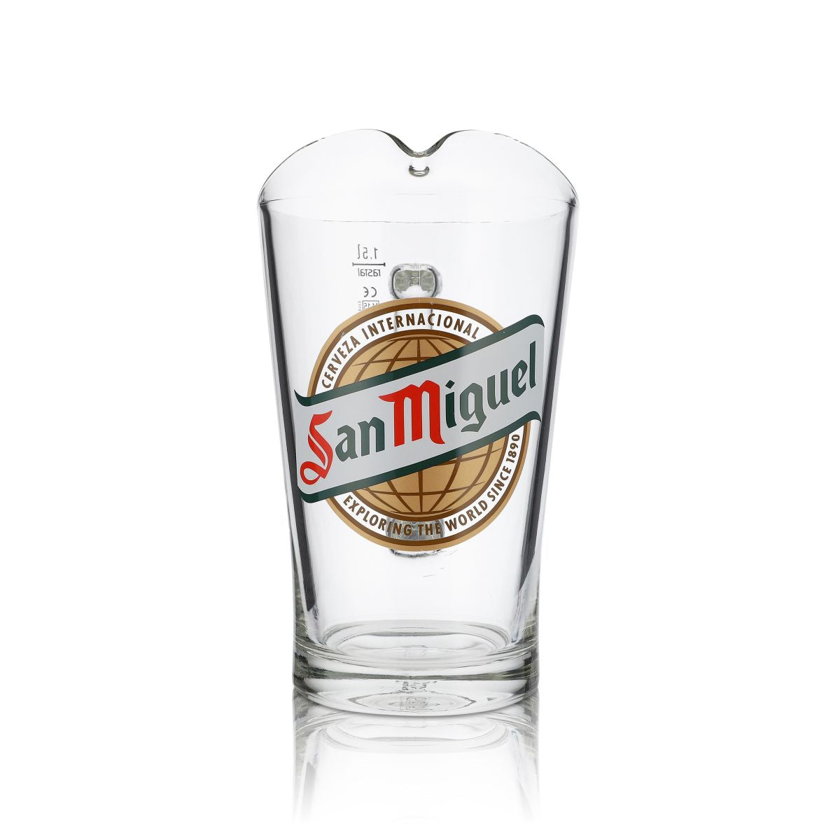 San Miguel Pitcher Karafka szklana 1,5 l Dzbanek do piwa Gastronomia Pub Szklanki