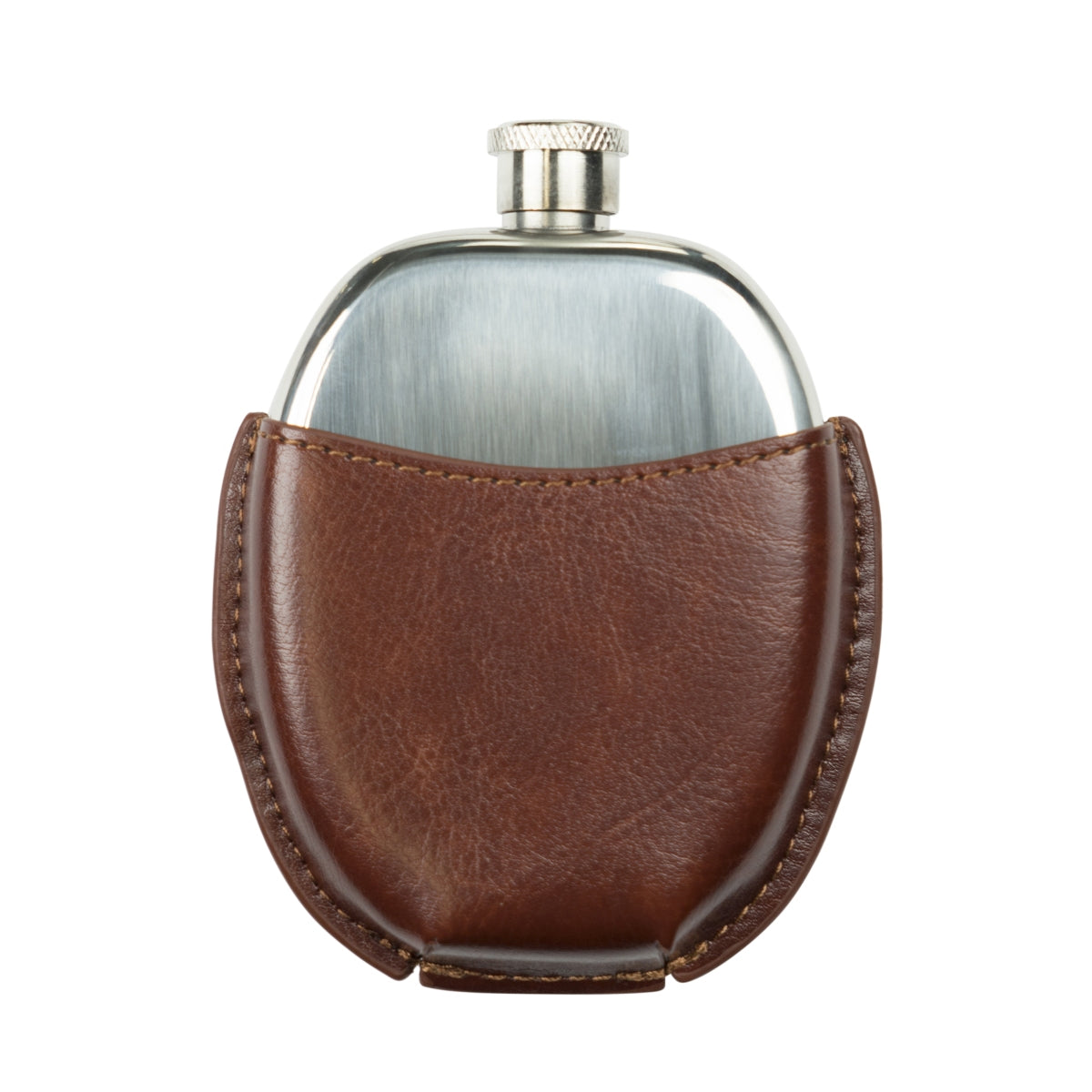 Santa Teresa 1796 Rum Hip Flask 95ml Rugby Ball Leather Case Flask Flatman – Widok 3
