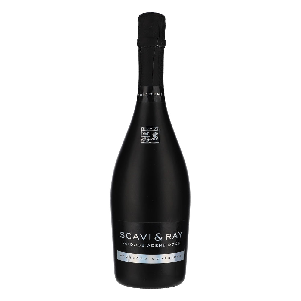 Scavi & Ray PUSTA butelka dekoracyjna Prosecco Showflasche Showbottle 0,75 l czarna matowa