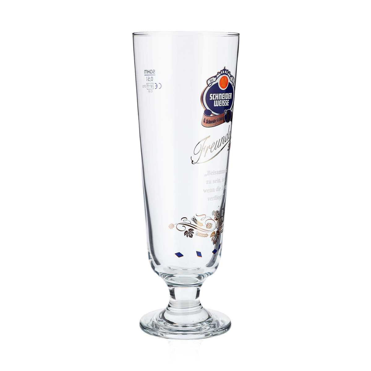 Szklanka do piwa Schneider Weisse Edition 0,5 l Pokal „Freunde 2017” Sahm Antik – Widok 2