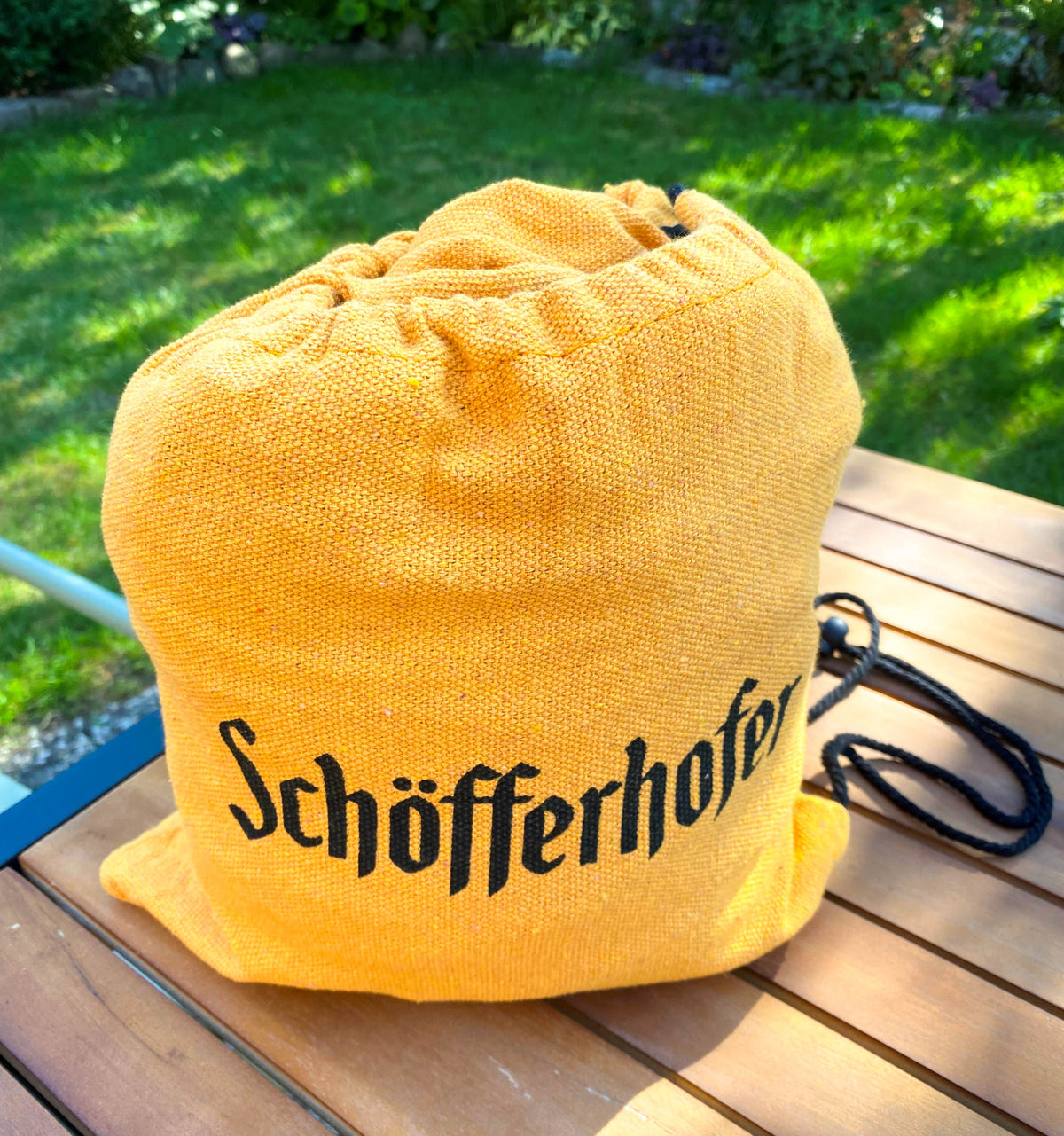 Schöfferhofer Weizenbier XXL Hamak outdoorowy z lnu „Single Natura” – Widok 8