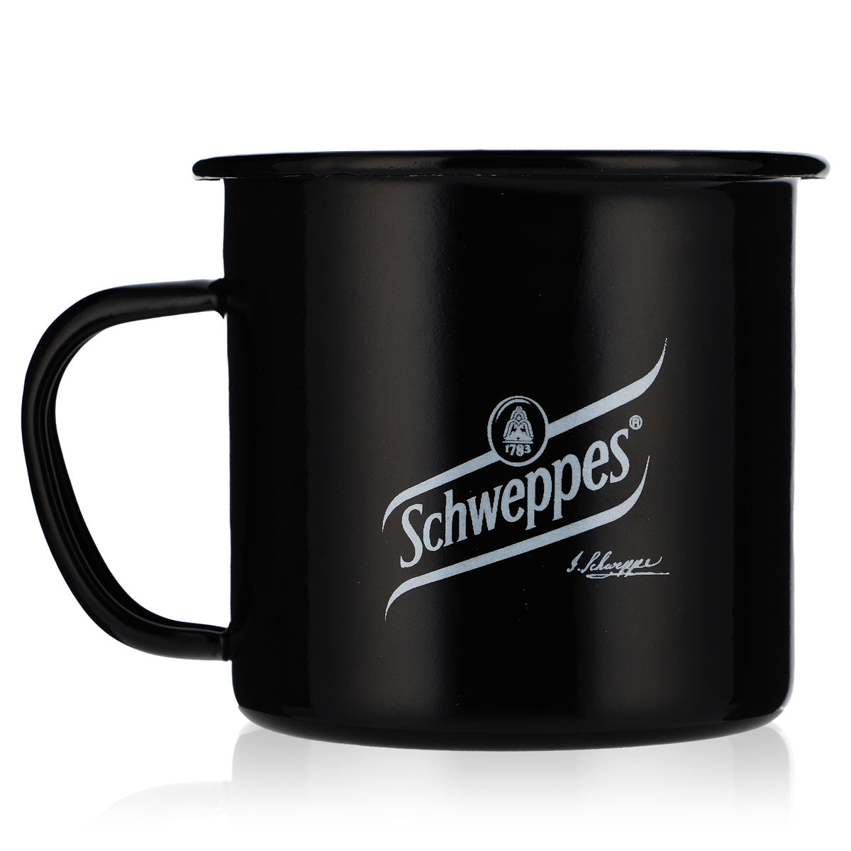 Schweppes Napój bezalkoholowy Emaliowany kubek Moskow Mule 0,5 l Metalowy kubek Czarny – Widok 4