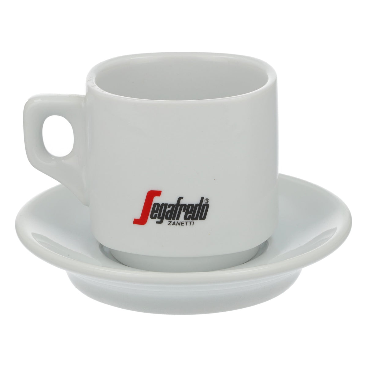 Kawa Segafredo Szklanka 0,24 l Filiżanka z spodkiem Biała porcelana – Widok 4