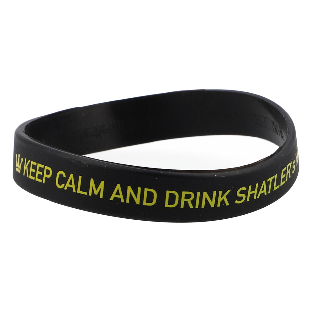 Bransoletka Shatler Bransoletka przyjaźni Gumowa Czarna „Keep calm and drink Shatler´s”