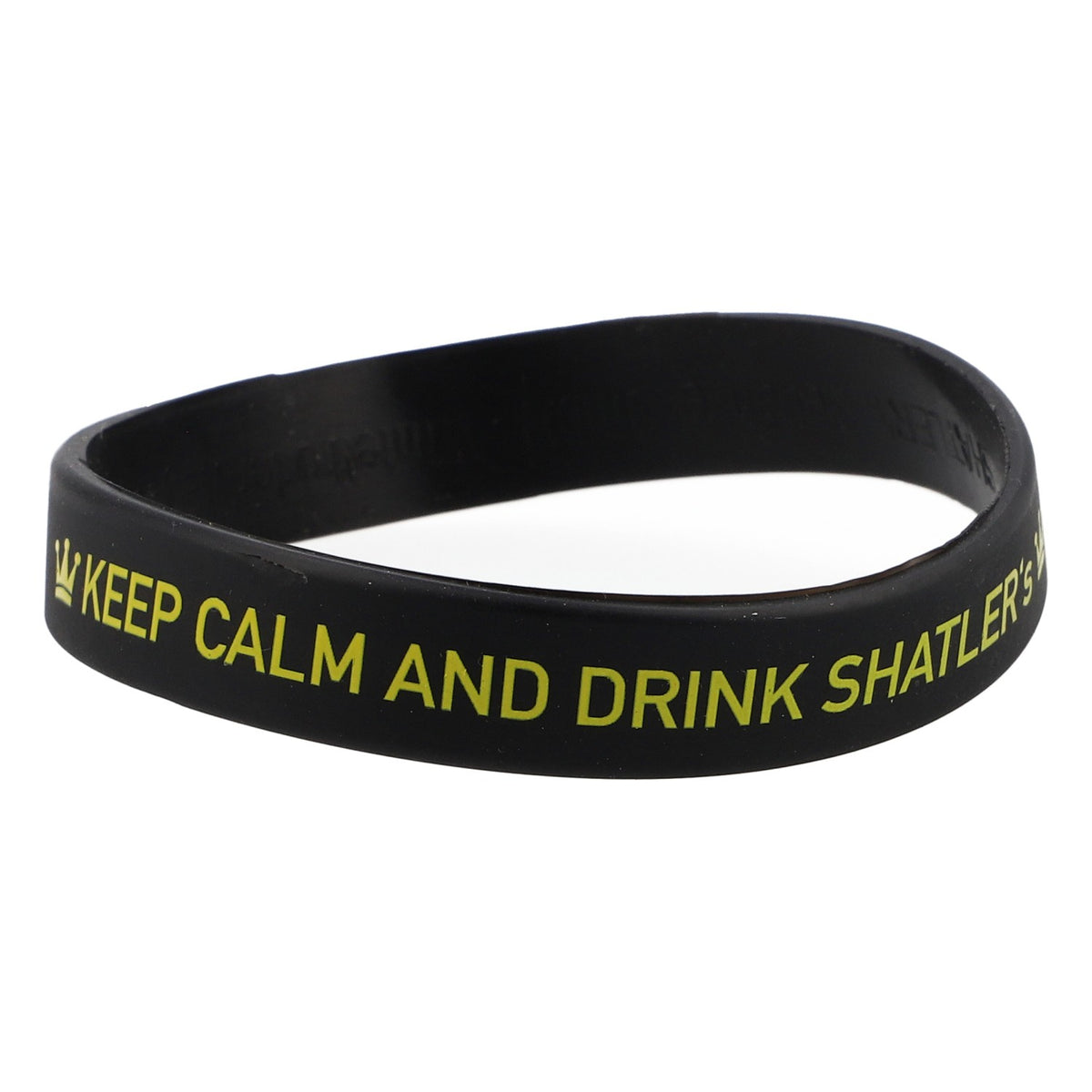 Bransoletka Shatler Bransoletka przyjaźni Gumowa Czarna „Keep calm and drink Shatler´s”