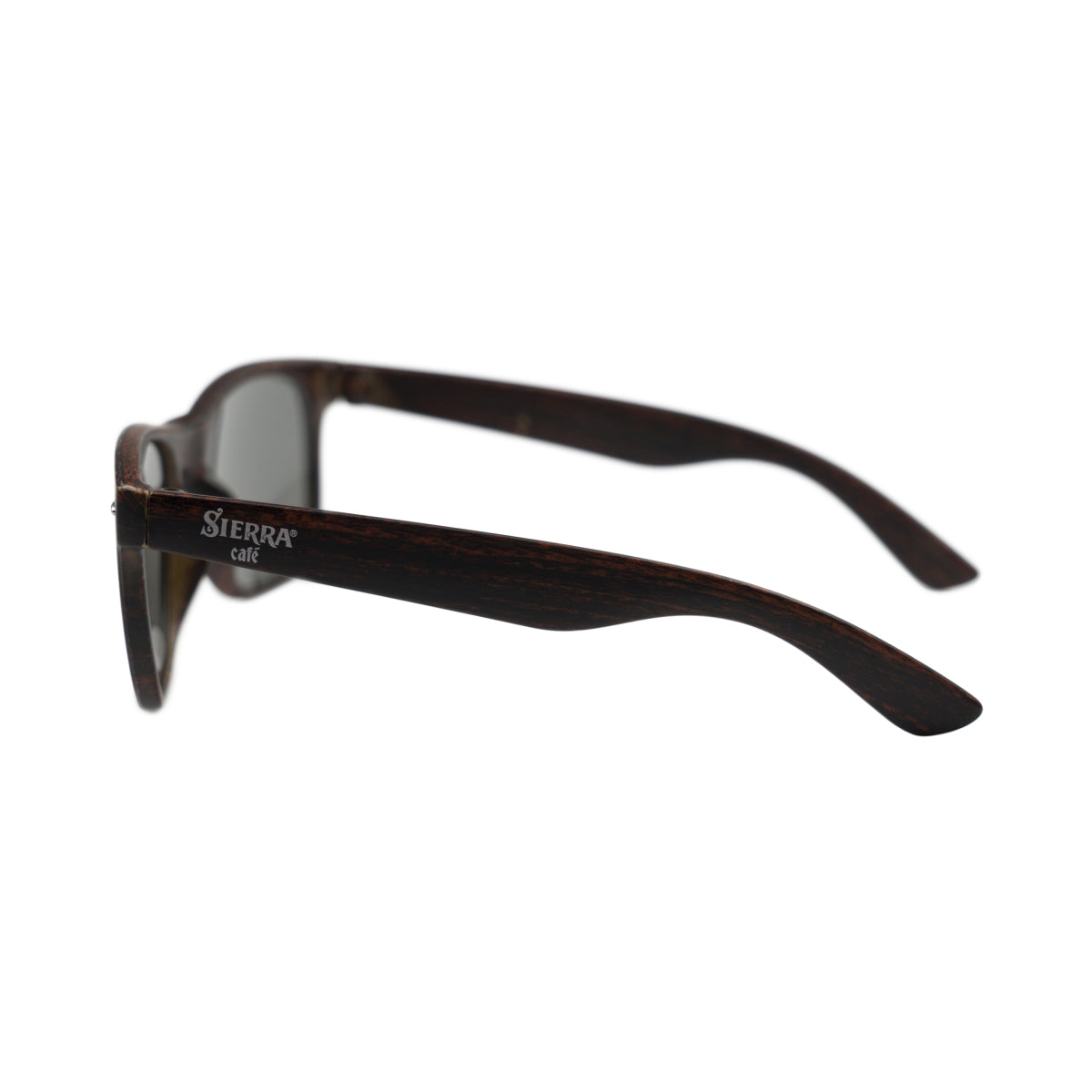 Okulary przeciwsłoneczne Sierra Cafe Tequilla Brown Wood Optic UV400 Nerd Glasses Summer Retro – Widok 2