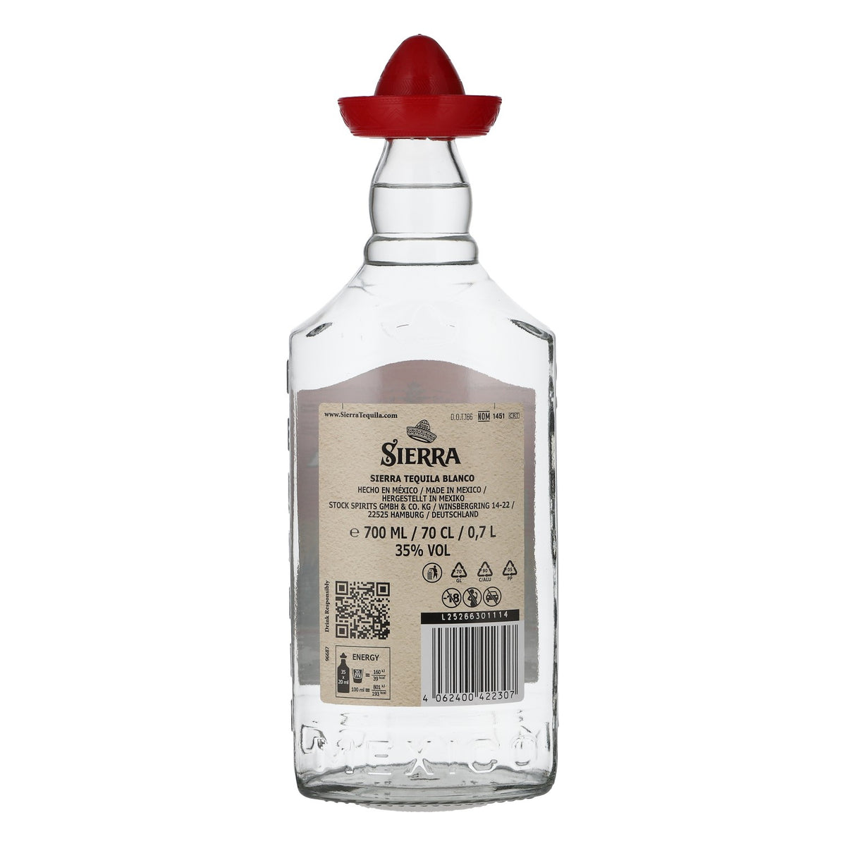 Butelka tequili Sierra 0,7 l 35% obj. Sierra Blanco – Widok 3