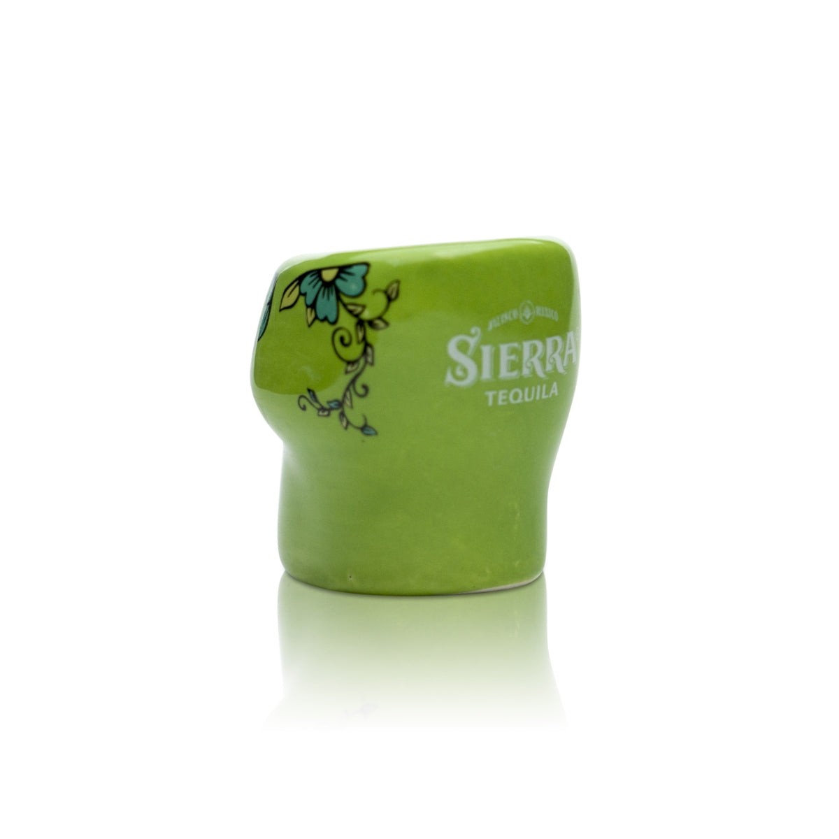 6x Sierra Tequila Glass Clay 2cl Shot Glasses Green Skull Schnapps Short Stamper – Widok 3
