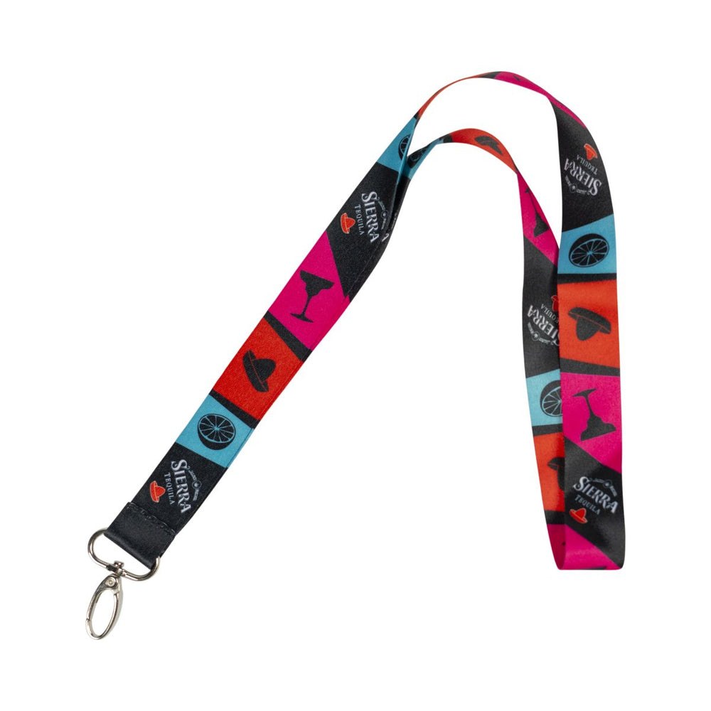 Sierra Tequila Lanyard Kolorowa smycz z karabińczykiem Obroża z łańcuszkiem