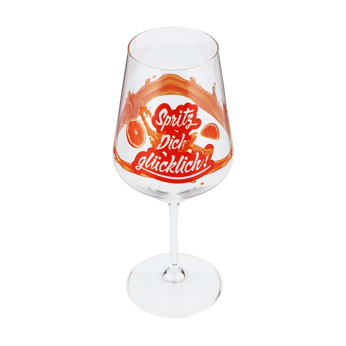 Kieliszek do aperitifu Sipply Summer Vibes z napisem „Spritz Dich glücklich!” (Spryskaj się szczęściem!) Napoje Koktajle 0,5 l – Widok 7