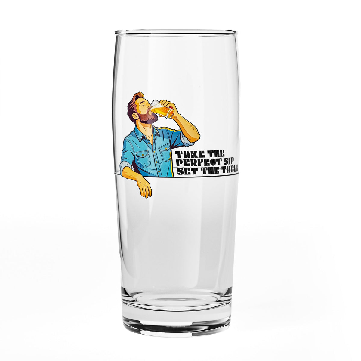 Zestaw 4 szklanek do piwa Sipply SETTING THE TABLE Take the Perfect SIP 0,5 l – Widok 2