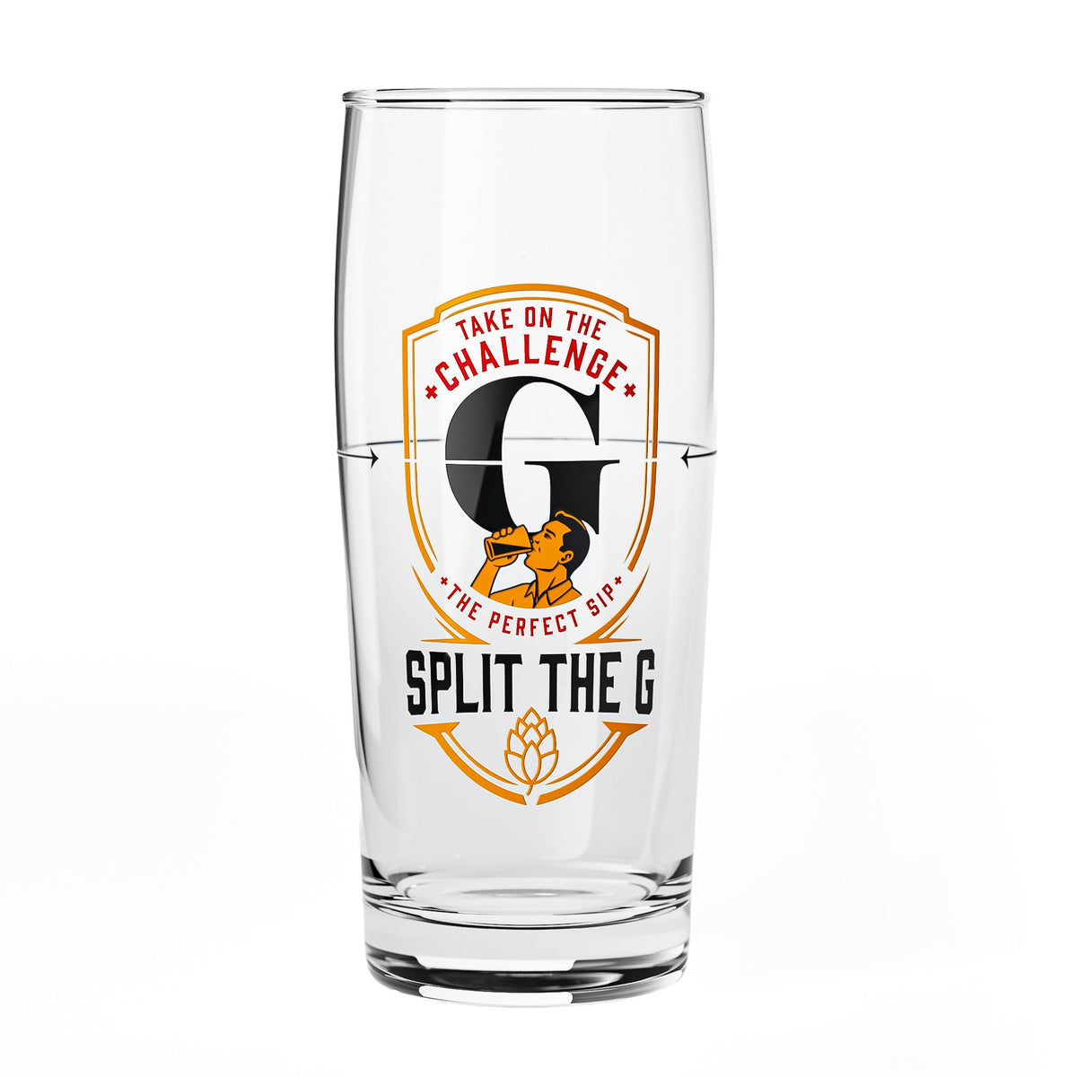 4 sztuki szklanek do piwa Sipply SPLIT THE G Take on the Challenge 0,5 l – Widok 2