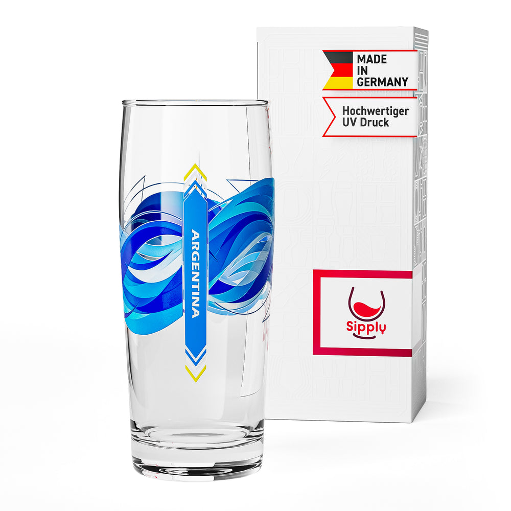 Szklanka do piwa Sipply Willibecher 0,5 l z flagą Argentyny