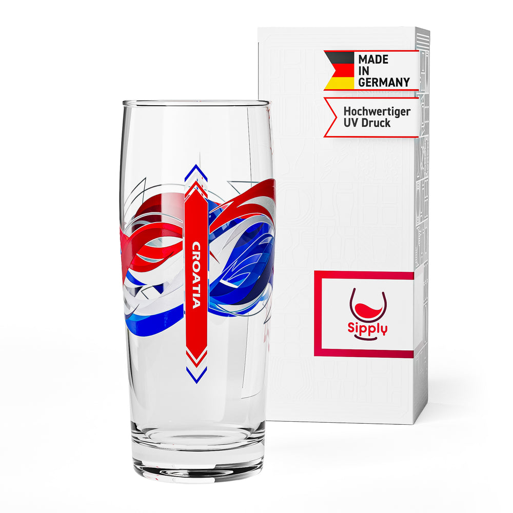 Kieliszek do piwa Sipply Willibecher 0,5 l z flagą Chorwacji