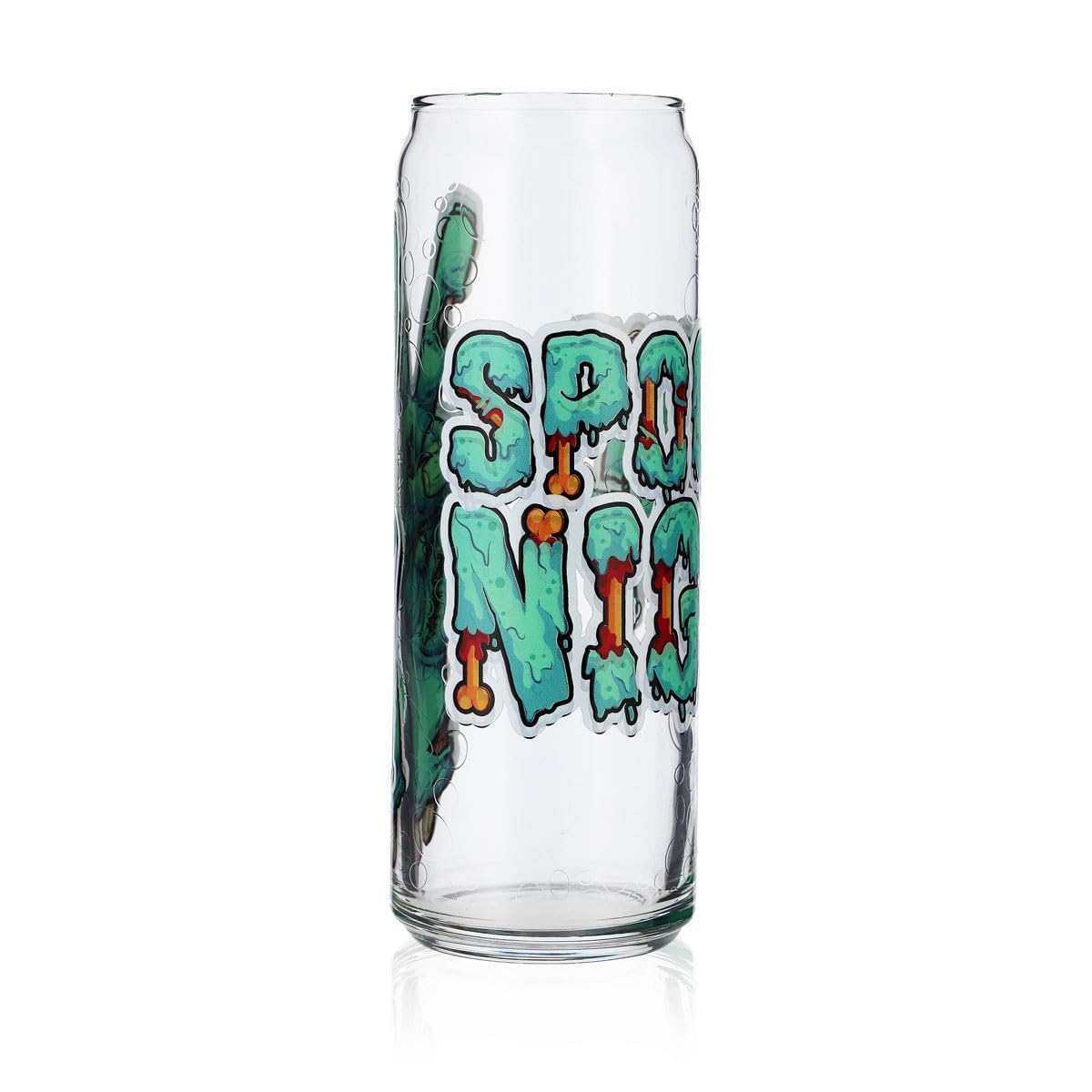 Sipply Szklanka z motywem halloweenowym Zombie Hands jako nadruk UV Can Glass 370ml – Widok 2