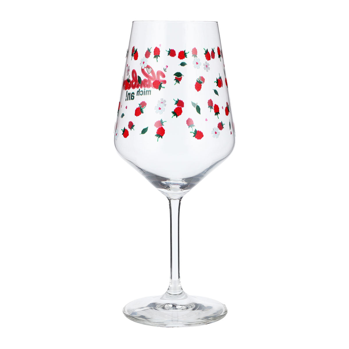Kieliszek do wina Sipply z zabawnym napisem „Himbeer mich an” (Uśmiechnij się do mnie) 0,5 l – Widok 6