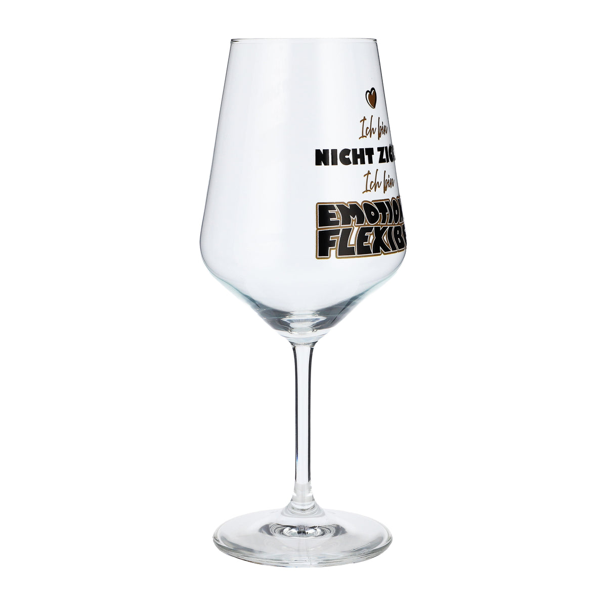 Kieliszek do wina Sipply z napisem „Emotionsflexibel”, 0,5 l – Widok 6