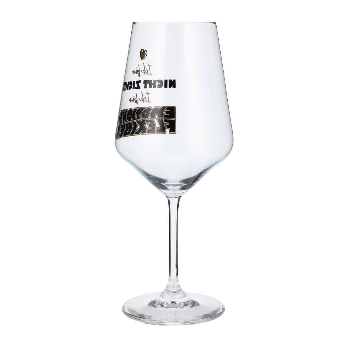 Kieliszek do wina Sipply z napisem „Emotionsflexibel”, 0,5 l – Widok 7