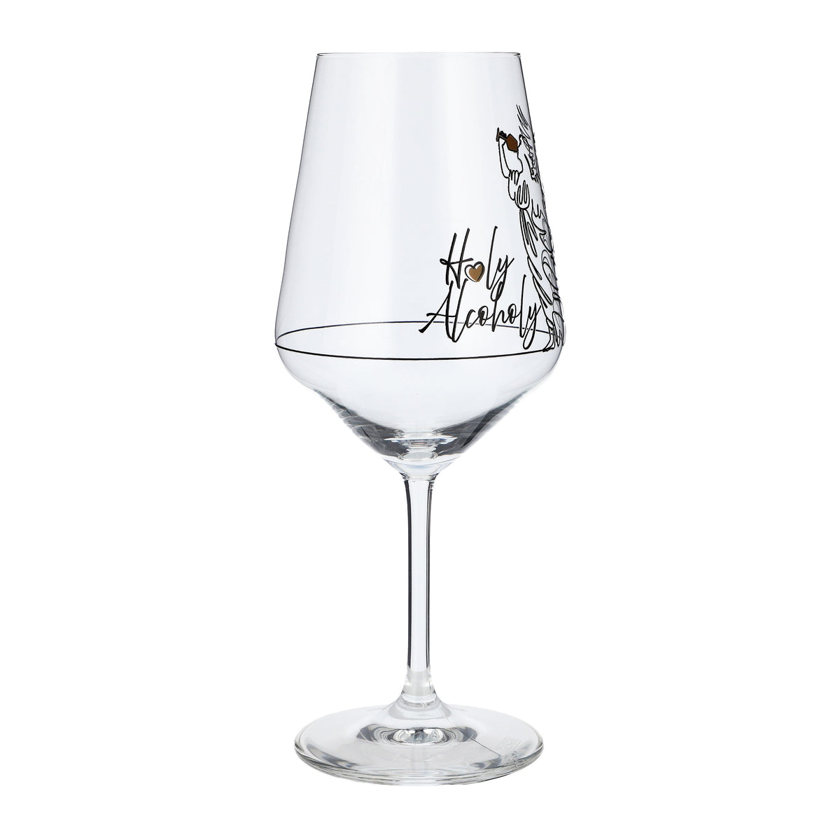 Kieliszek do wina Sipply z napisem „Holy Alcoholy”, 0,5 l – Widok 6