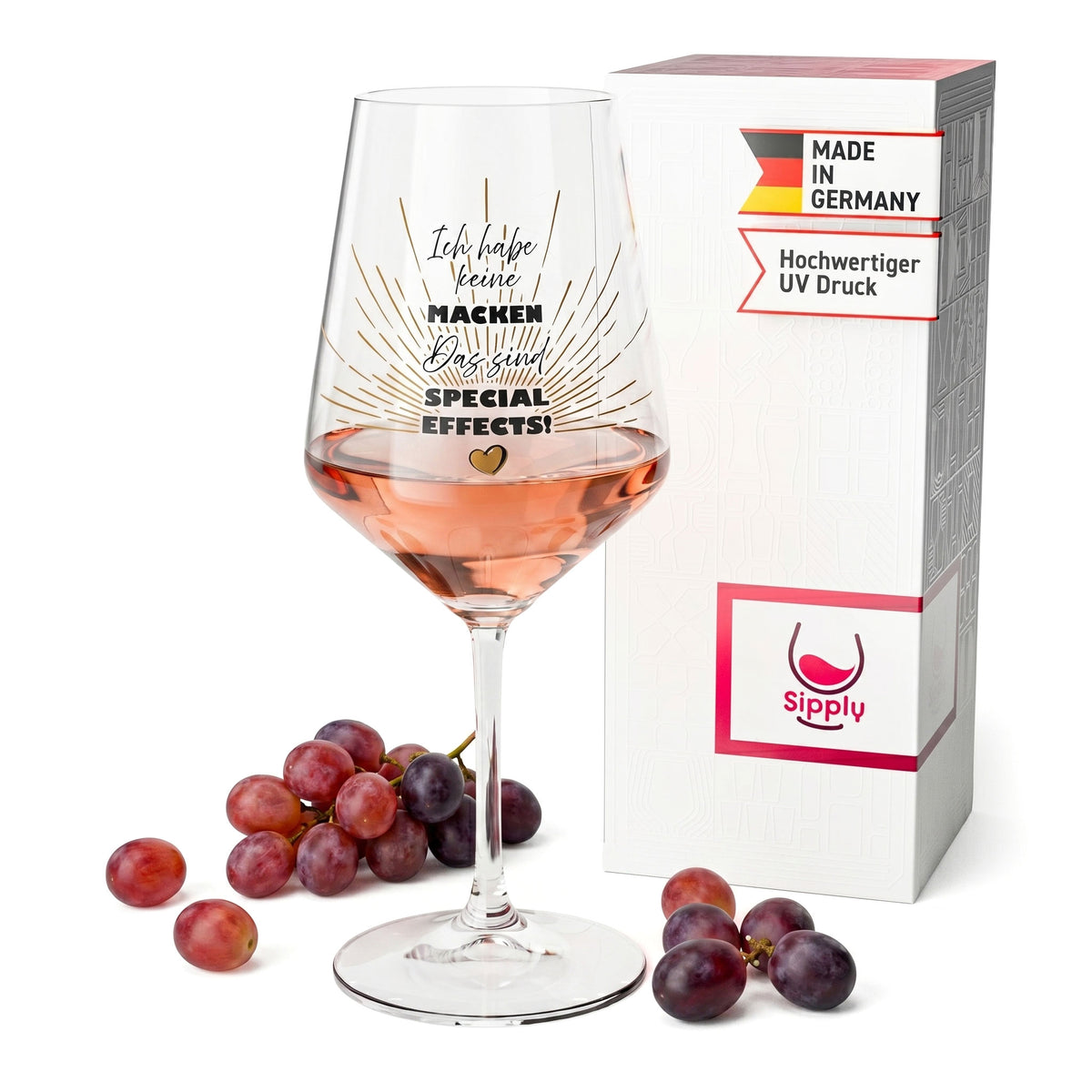Kieliszek do wina Sipply z napisem „Special Effects”, 0,5 l