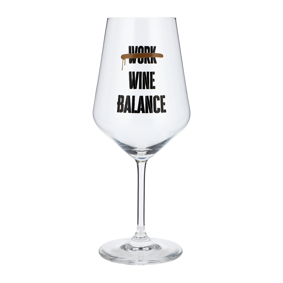 Kieliszek do wina Sipply z napisem „Work Wine Balance”, 0,5 l – Widok 2