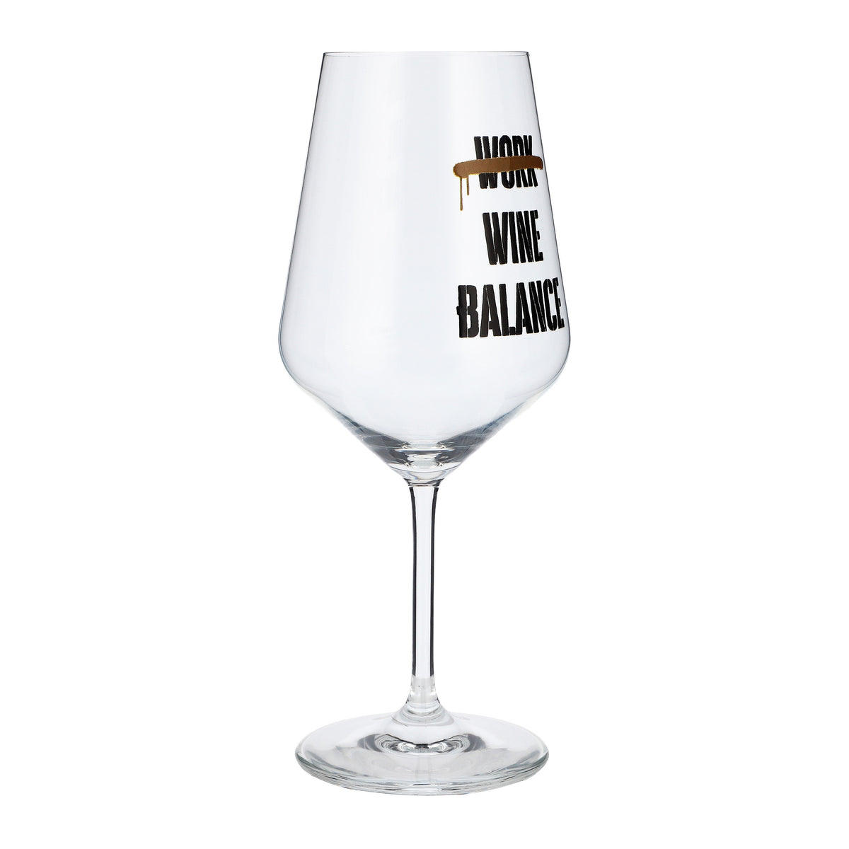 Kieliszek do wina Sipply z napisem „Work Wine Balance”, 0,5 l – Widok 6