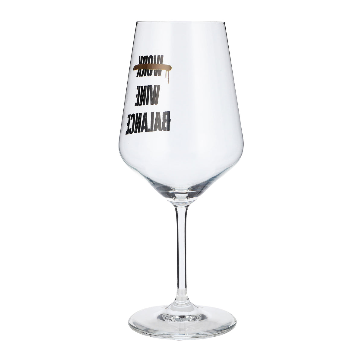 Kieliszek do wina Sipply z napisem „Work Wine Balance”, 0,5 l – Widok 7